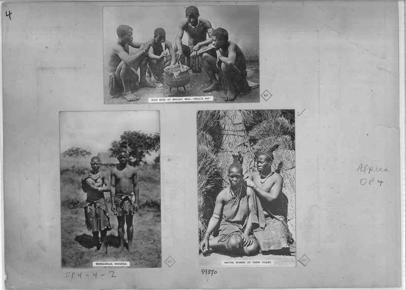 Mission Photograph Album - Africa O.P. #4 page 0004