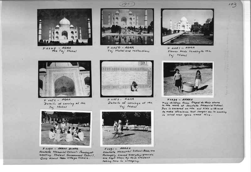 Mission Photograph Album - India #15 Page 0103
