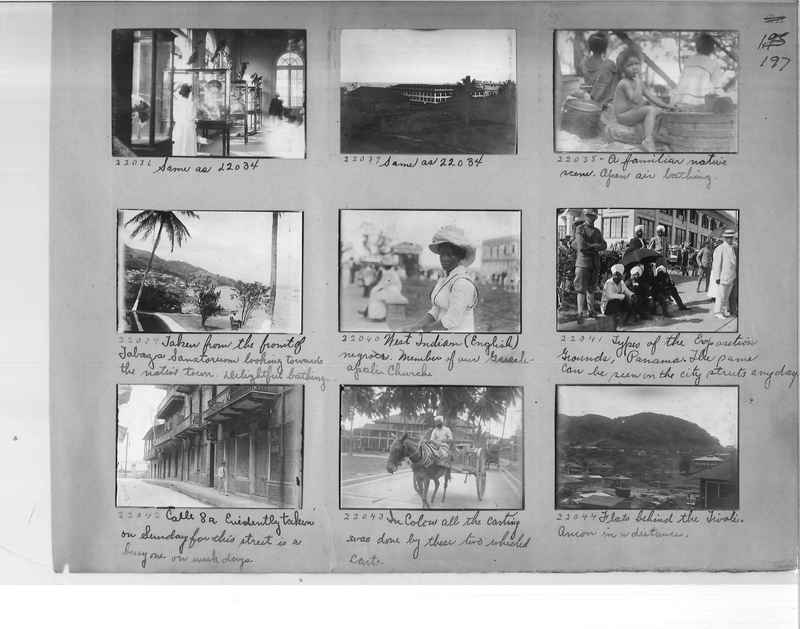 Mission Photograph Album - Panama #1 page  0197