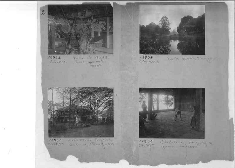 Mission Photograph Album - Burma #1 page 0002